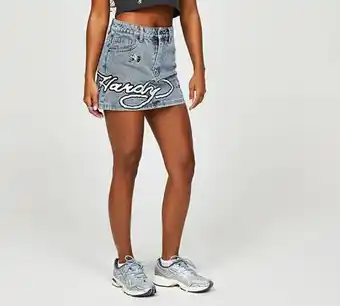 Footasylum Ed hardy womens butterfly denim mini skirt offer