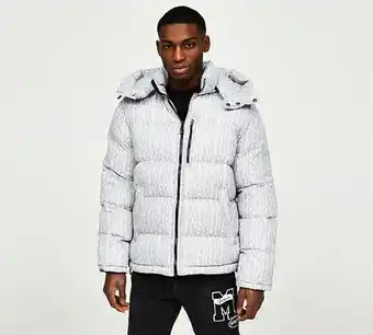 Footasylum Mercier riod aop puffer jacket offer