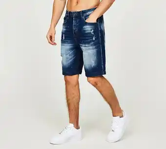 Footasylum Celebre meyer indigo slim denim short offer
