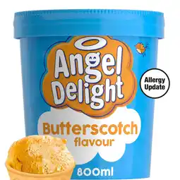 Morrisons Angel delight butterscotch soft serve ice cream tub offer
