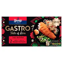 Morrisons Young's gastro signature breaded 2 sweet chilli fish fillets offer