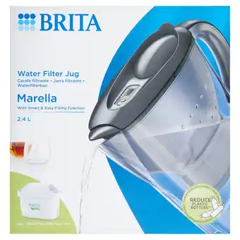 Morrisons Brita marella water filter jug graphite (2.4l) offer