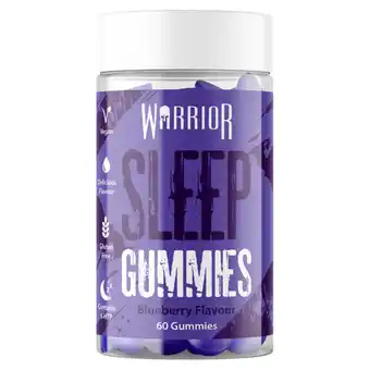 Asda Warrior sleep gummies blueberry flavour 60 gummies 196g offer