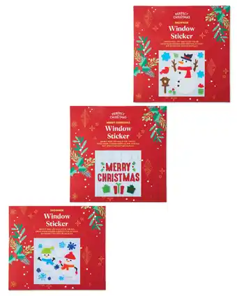 Aldi Festive window stickers offer