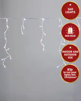 Aldi 360 acrylic drop lights offer