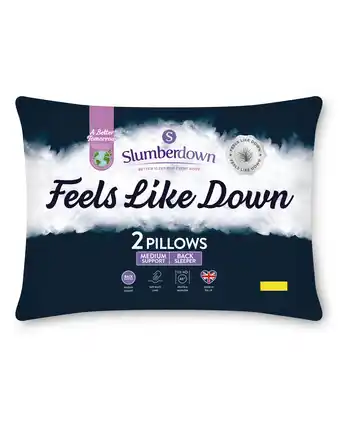 Aldi Slumberdown pillow pair offer