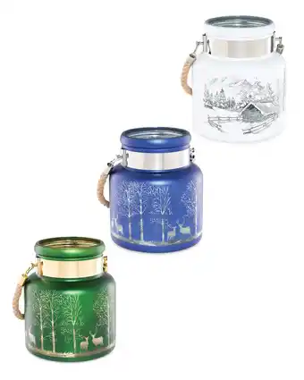 Aldi Kirkton house winter scene lantern offer