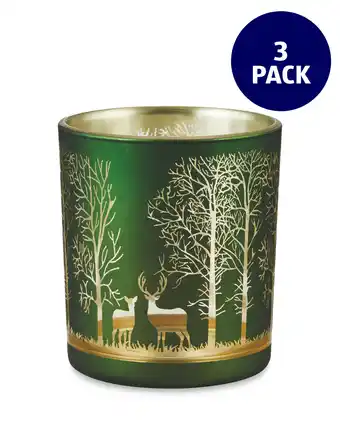 Aldi Kirkton house winter scene tea light offer