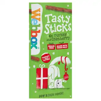 Asda Webbox 6 tasty sticks turkey and cranberry 30g offer