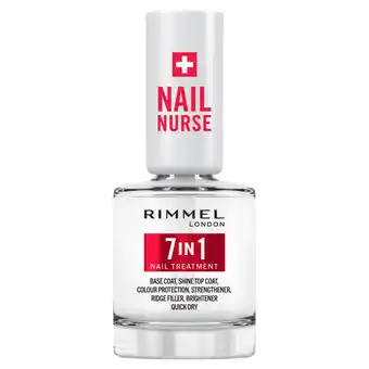 Asda Rimmel london nail care 7 in 1 multi benefit base & top coat offer