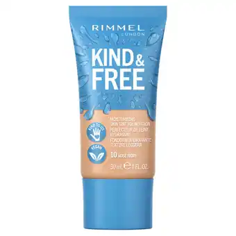 Asda Rimmel london kind & free moisturising skin tint foundation rose ivory offer