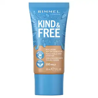 Asda Rimmel london kind & free moisturising skin tint foundation vanilla offer