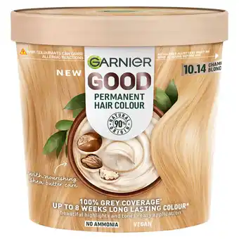 Asda Garnier good permanent hair dye no ammonia formula 100% grey coverage 10.14 chamomile blonde offer