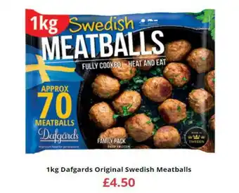 Farmfoods 1Kg Dafgards Original Swedish Meatballs offer