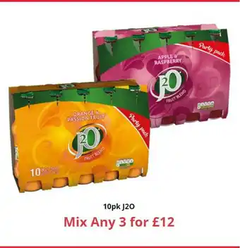 Farmfoods 10Pk J2O Mix Any 3 offer
