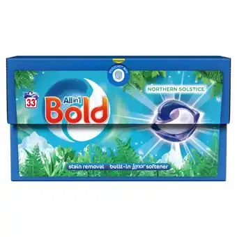 Asda Bold all-in-1 pods washing capsules northern solstice 33 washes offer