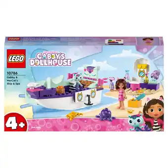 Asda Lego gabby's dollhouse gabby & mercat's ship & spa 10786 offer