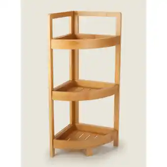 Asda George home natural bamboo corner storage offer