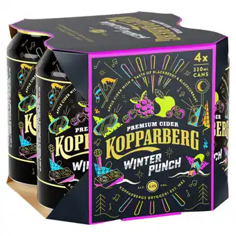 Asda Kopparberg premium cider winter punch 4 x 330ml offer