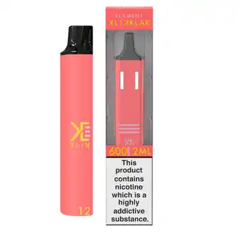 Asda Element klik klak passion disposable vape offer