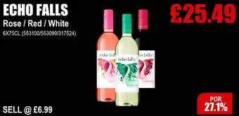 Bestway ECHO FALLS Rose / Red / White offer