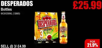 Bestway DESPERADOS Bottles offer