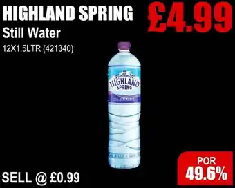 Bestway HIGHLAND SPRING offer