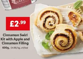 Lidl Cinnamon Swirl Kit with Apple and Cinnamon Filling 600g offer
