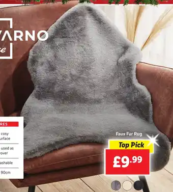 Lidl Faux Fur Rug offer