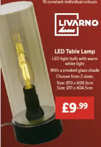 Lidl LED Table Lamp offer