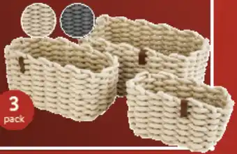 Lidl Storage Basket Set offer