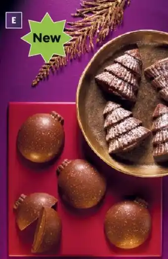 Aldi CHOCOLATE TREES/BAUBLES offer