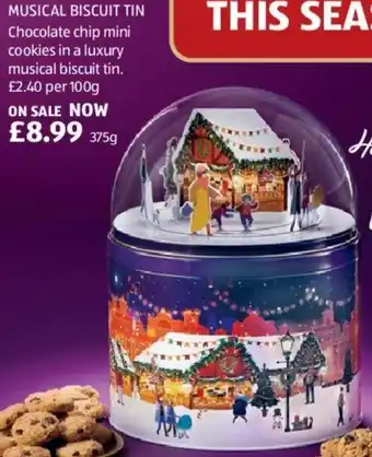 Aldi MUSICAL BISCUIT TIN offer