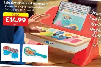 Aldi Baby Einstein Musical Instrument offer