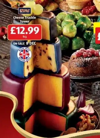 Aldi Cheese Truckle Tower offer