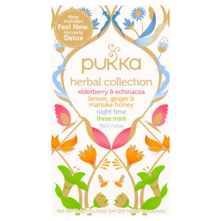 Asda Pukka herbal collection 20 assorted herbal tea sachets offer