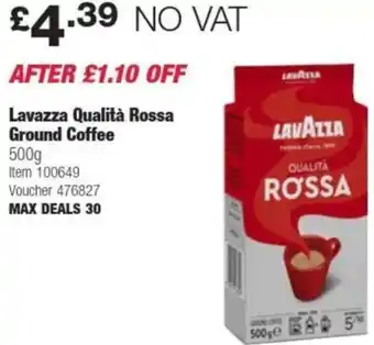 Costco Lavazza Qualità Rossa Ground Coffee offer