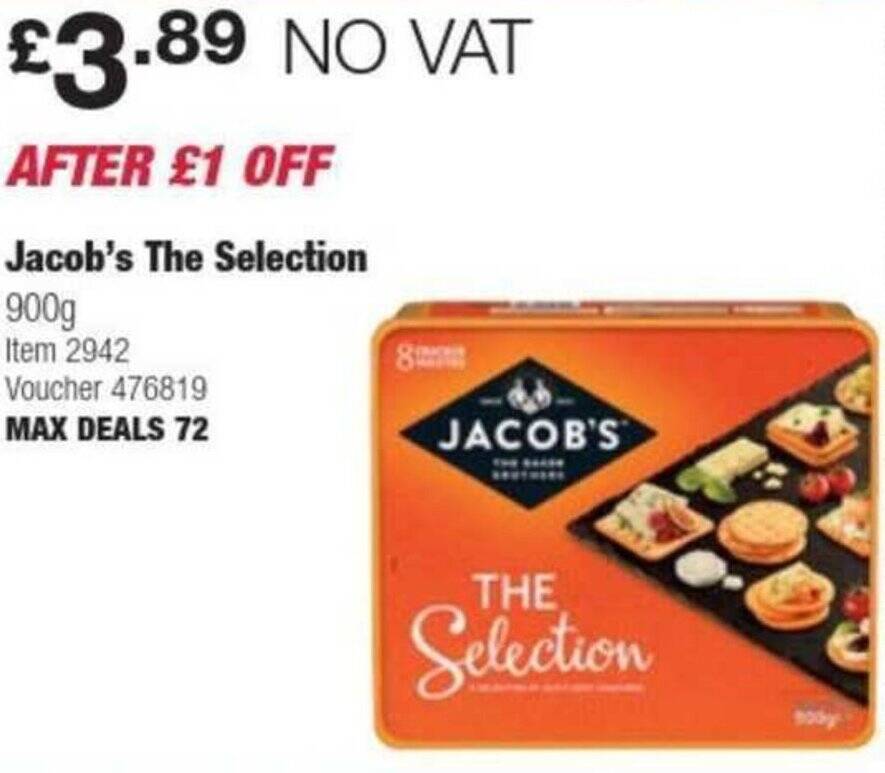 Costco Jacob's The Selection offer