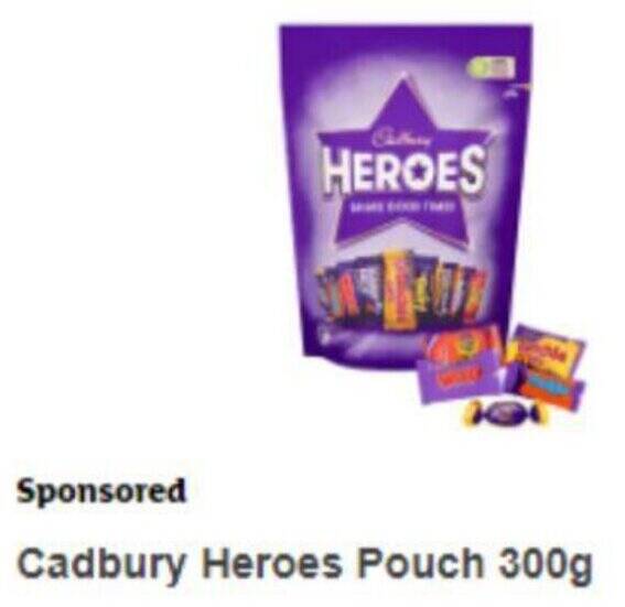 Sainsbury's Cadbury Heroes Pouch 300g offer