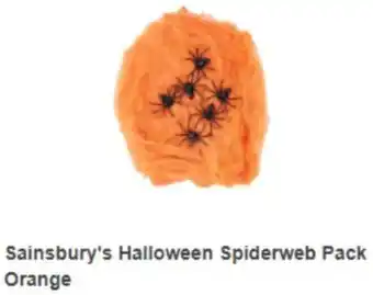 Sainsbury's Sainsbury's Halloween Spiderweb Pack Orange offer