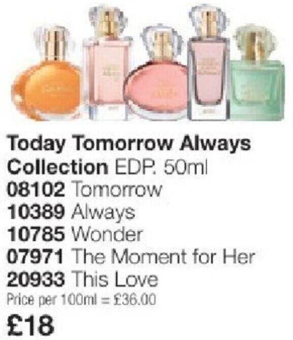 Avon Today Tomorrow Always Collection offer