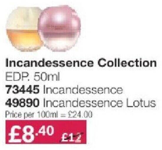 Avon Incandessence Collection offer
