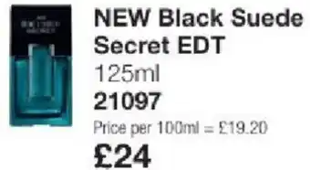 Avon NEW Black Suede Secret EDT offer