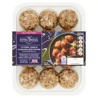 Asda Asda extra special 12 british pork, sage caramelised onion stuffing balls offer