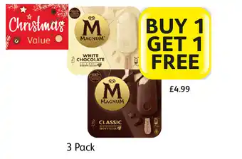 Londis Magnum white chocolate, classic offer