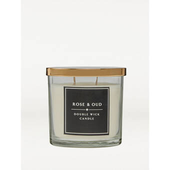 Asda George home classic rose and oud double wick candle offer