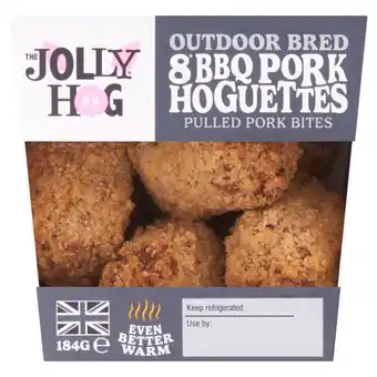 Asda The jolly hog 8 outdoor bred bbq pork hoguettes pulled pork bites 184g offer