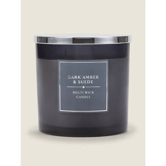 Asda George home dark amber & suede xl multiwick candle offer