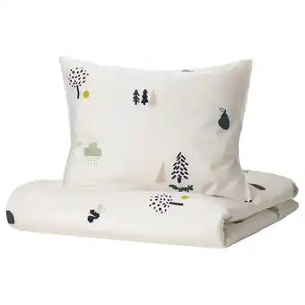 IKEA Barndröm duvet cover and pillowcase, forest animal pattern/multicolour, 150x200/50x80 cm offer