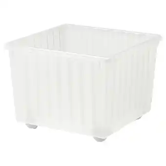 IKEA Vessla storage crate with castors, white, 39x39 cm offer